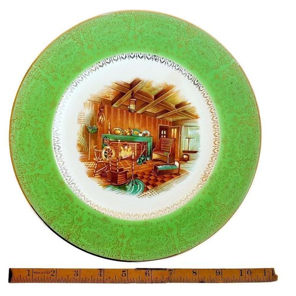 Vintage Plate, Century by Salem 23K Gold Colonial - Picture 9 of 10